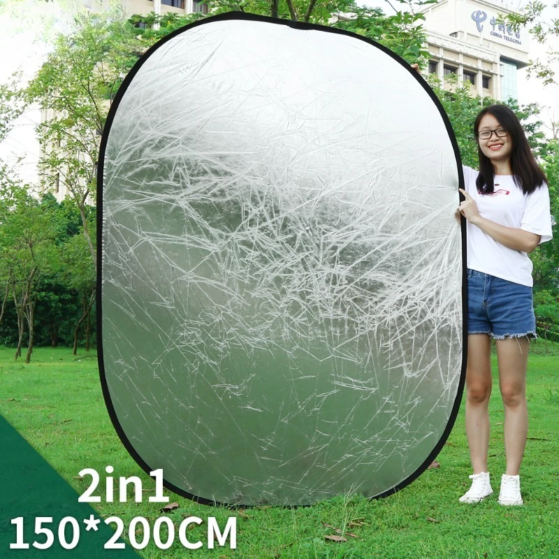 

2In1 150x200cm Portable Oval Multi-Disc Reflector Foldable Photography Studio