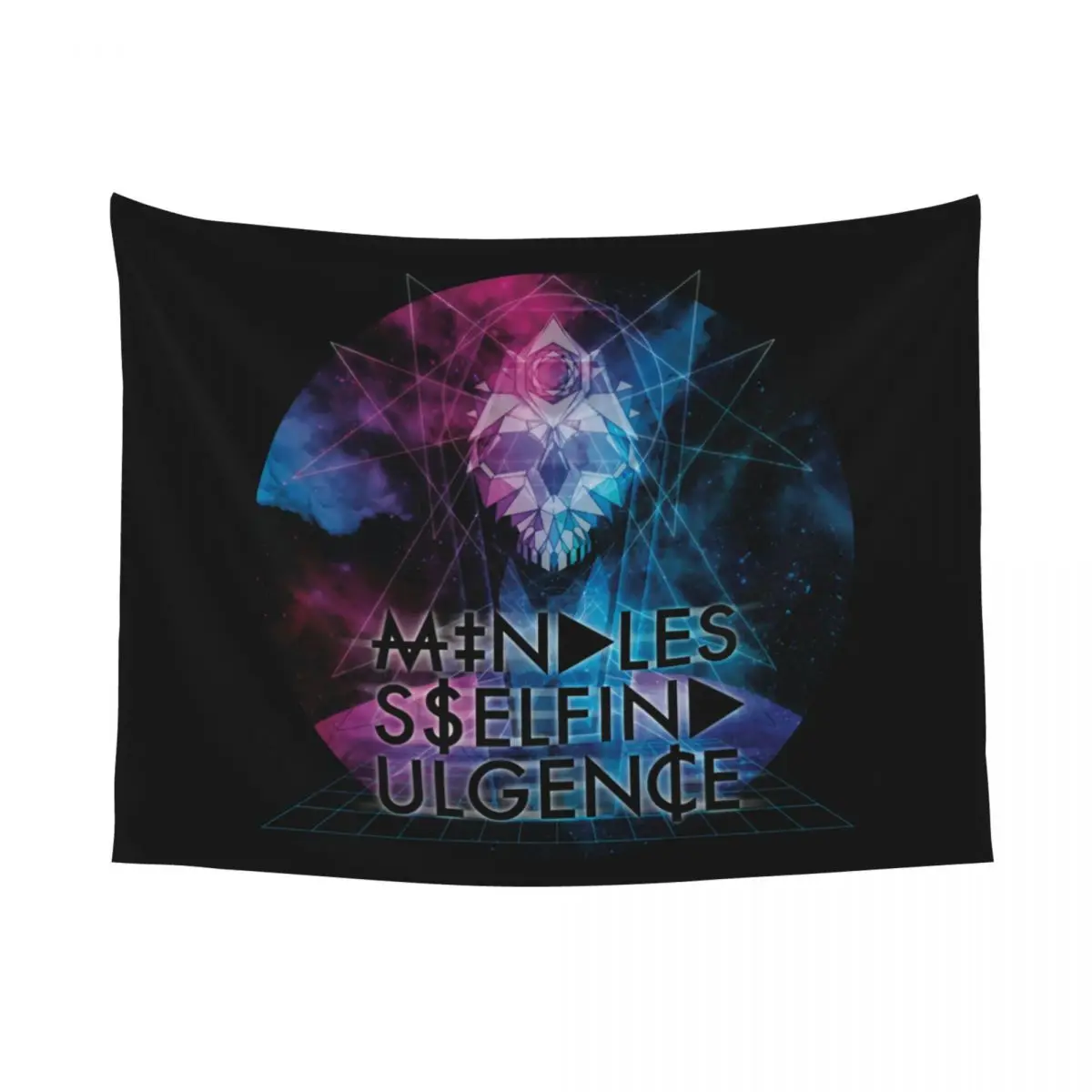 Custom Mindless Rock Self Indulgence Tapestry Hippie Room Decor Electro Tapestries Wall Hanging for Living Room Home Decoration