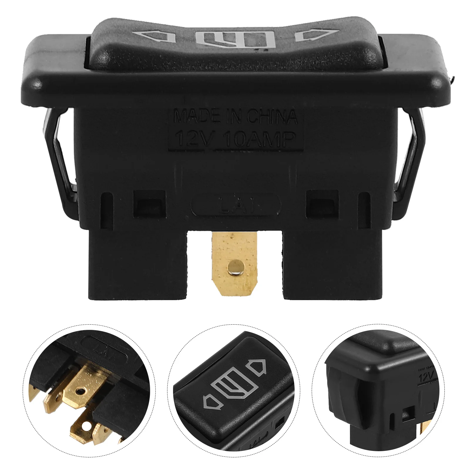 

Stylish Car Window Switch Power Control Button Compatible Various Models Safety Protection Mechanism Interior Aesthetics