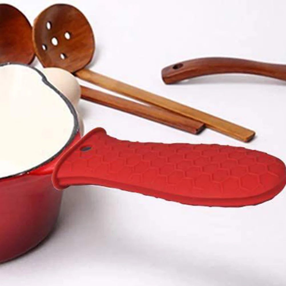 

5Pcs Pot Grip Handle Cover Heatproof for Kitchen Cookware with Hanging Hole Space Saving Hot Handle Holders