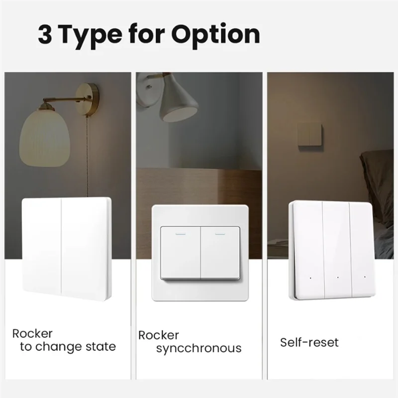 Tuya inteligente wifi interruptor de luz controle de 2 vias mini disjuntor controlado por yandex alexa google casa fácil instalação fácil de usar