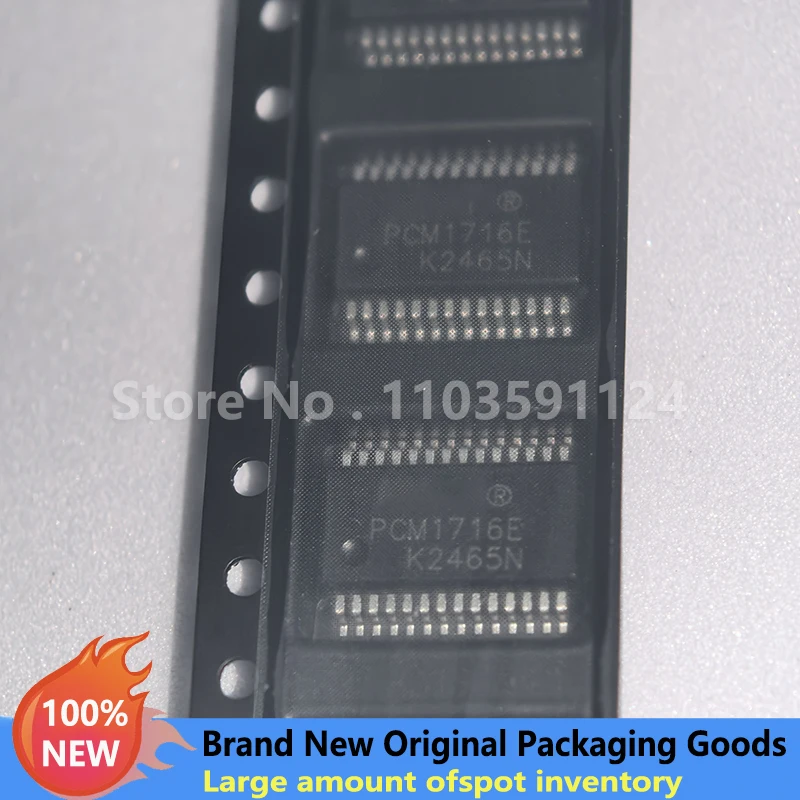 

PCM1716E NEW Original Genuine Audio 24 Bit DAC Digital To Analog Converter Chip Packing 28-SSOP