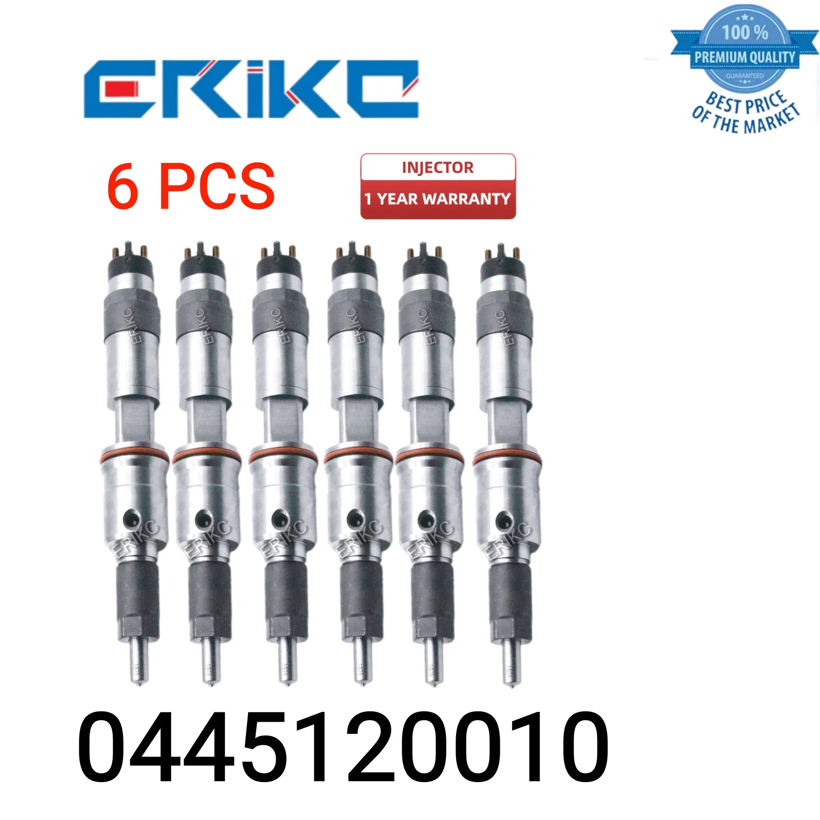 

6 PCS 0445120010 Common Rail Injector 0 445 120 010 Diesel Fuel Injection 0445 120 010 Original Injector fit for Renault