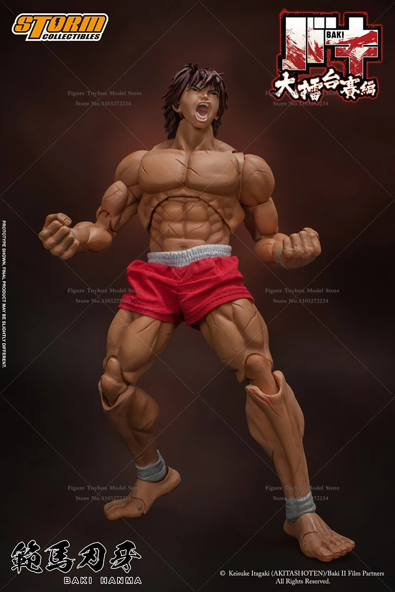 Storm Toys KIBK01 1/12 Collectible Baki Hanma Muscle Boy Action Figure Anime Battle Damaged 6