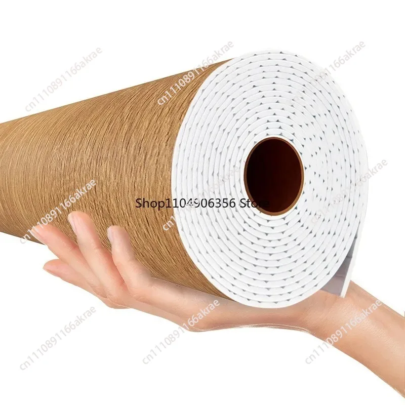 for Extra thick wood veneer wall sticker wall wood grain sticker waterproof self-adhesive wallpaper background wall decoration