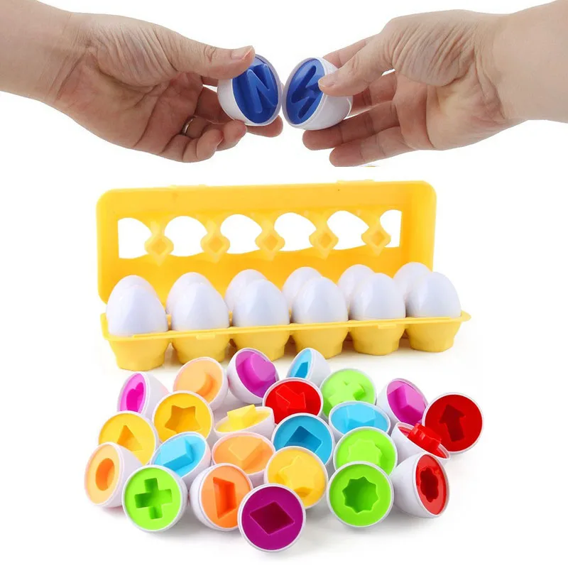 

Eggs Screws 3D Puzzle Montessori Learning Education Math Toys Kids Shape Match Smart Game For Children Educational Easter Gifts