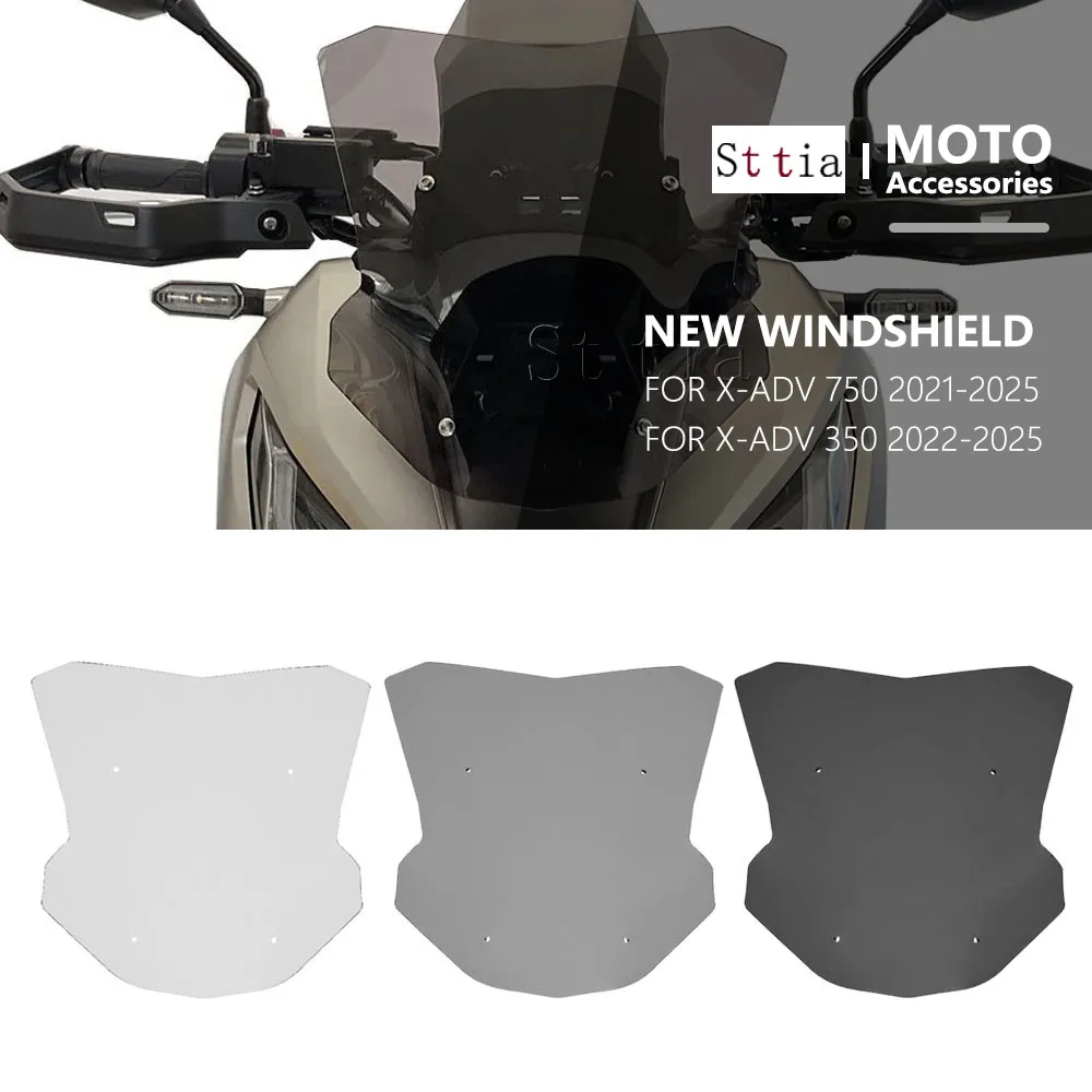 

For HONDA Adv350 Adv750 Motorcycle Windscreen ADV350 ADV750 Front Wind Fairing Deflector Spoiler Windshield 2021-2023 2024 2025