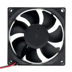 New DC 18V fan 80 * 80 * 25mm 18V 8025 2-wire 8cm barbecue stove fan DC cooling fan