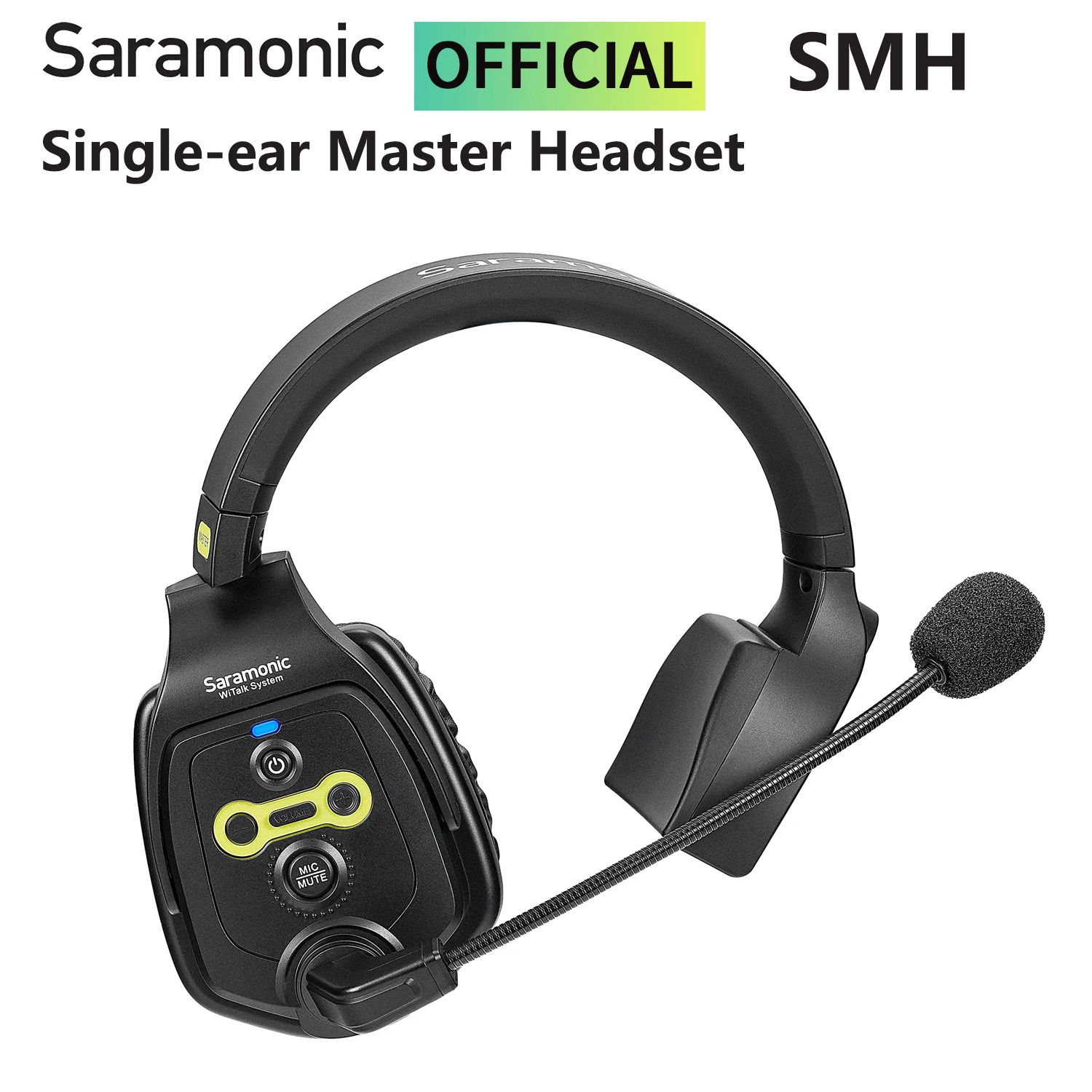 Saramonic WiTalk SMH Single-ear Master Headset for WiTalk WTD/S Full-Duplex Communication Wireless Intercom Headsets Microphone