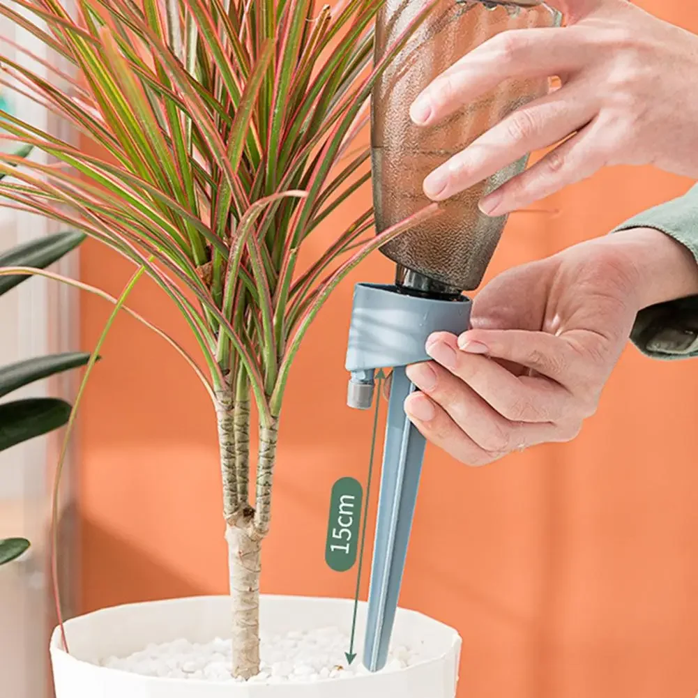 3Pcs Adjustable Self Watering Dropper Plastic Practical Automatic Plant Watering Bottle Effective Self Watering Stake