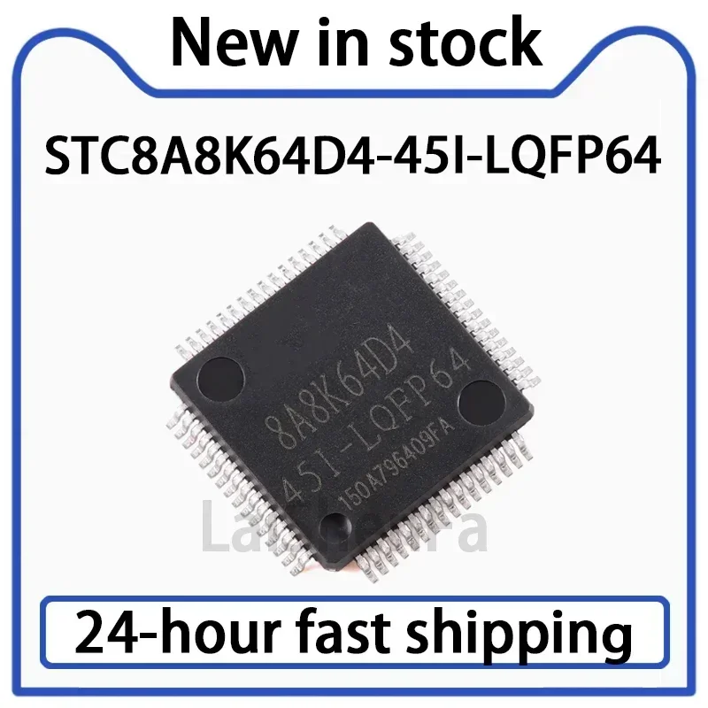 5PCS STC8A8K64D4-45I-LQFP64 1T 8051 Microprocessor Microcontroller Chip in Stock