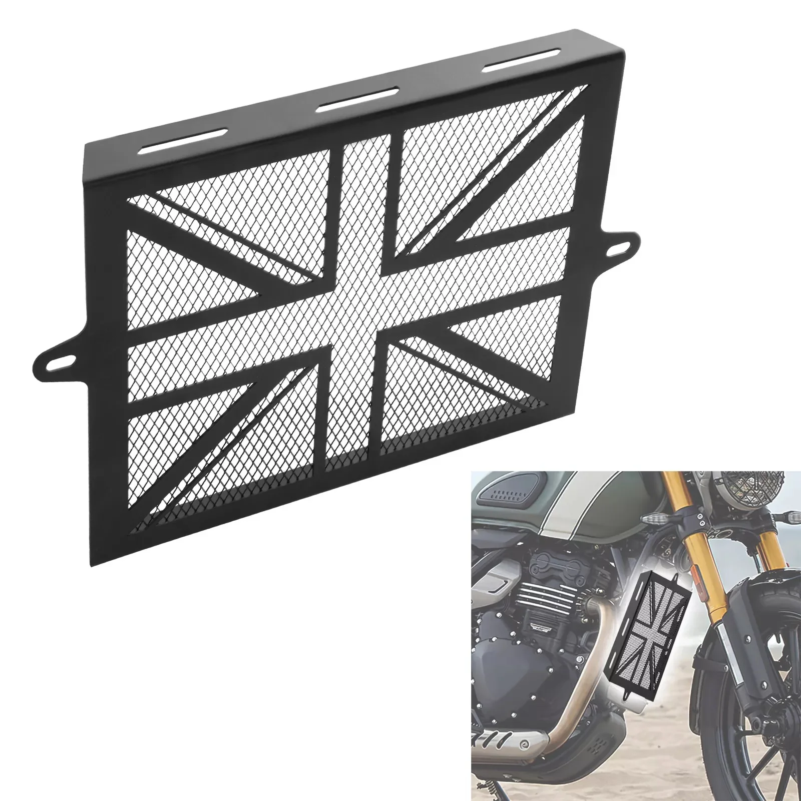 Motorcycle Radiator Grille Guard Cover For Triumph Speed 400 / Scrambler 400X 2024