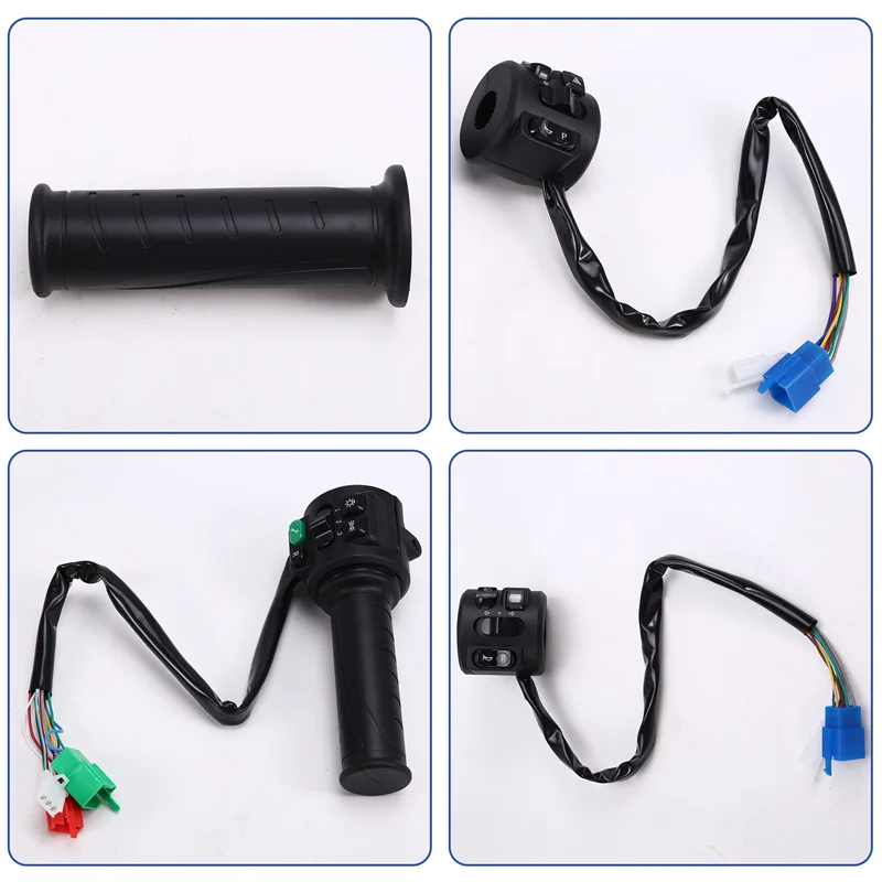 

T08 Hall Type 48V 60V 72V With Three Speed Parking Reverse Comb Function Twist Throttle For Electric Motorcycle Scooter