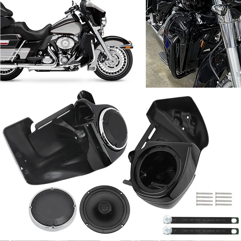 

Motorcycle Lower Vented Fairing Leg Warmer Glove Box Accessories For Harley Touring Road King Electra Street Glide 83-13