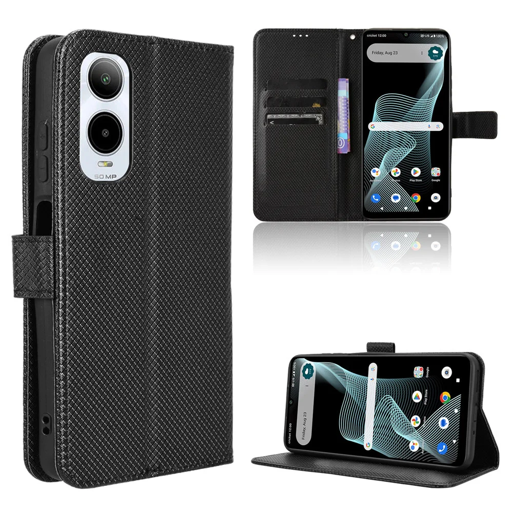 For AT&T Verge SL219A Luxury Flip Diamond Pattern Skin PU Leather Wallet Stand Case For AT&T Verge SL219A Phone Bag