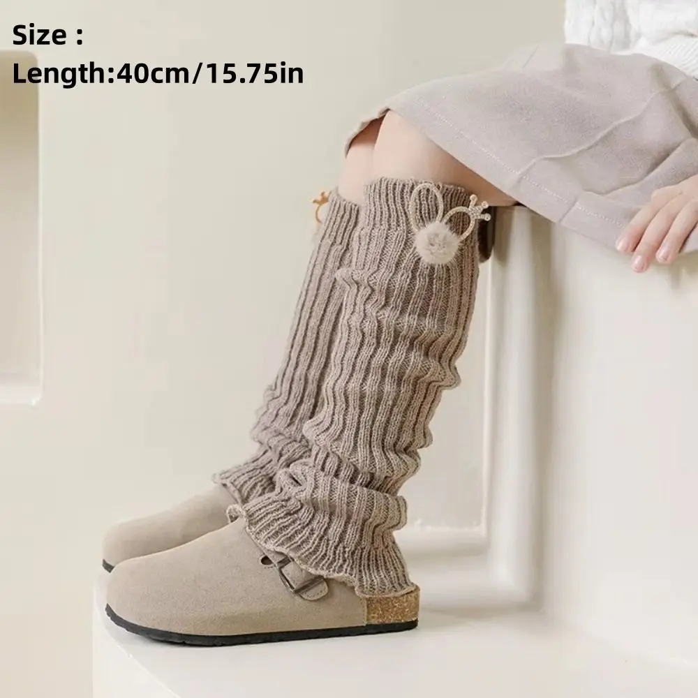 Fashion Cute Rabbit Ear Leg Warmers Socks Soft Cotton Ruffle