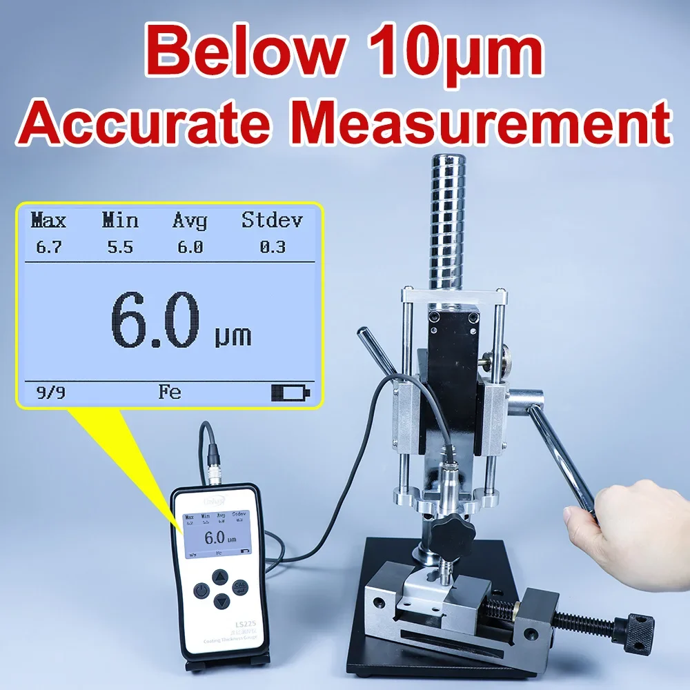 LS225 Probe Fixture Stand F500 N1500 Magnetic Galvanized Coating Thickness Gauge for Paint