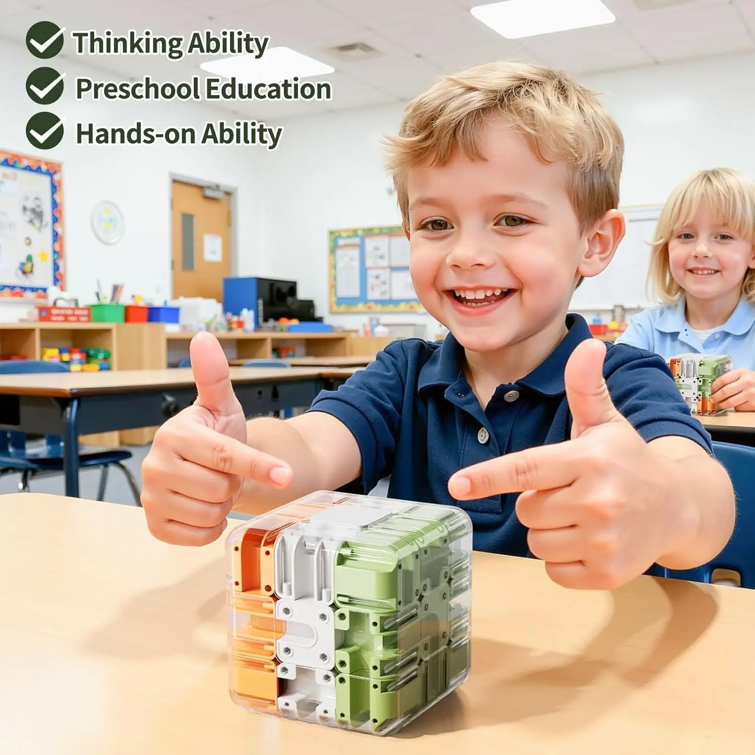 لغز مكعب المتاهة، ألغاز متاهة كبيرة ثلاثية الأبعاد مكعب المتاهة - لعبة دعابة الدماغ المثير، ألغاز كرة المتاهة السحرية ثلاثية الأبعاد، ماجى الرخام