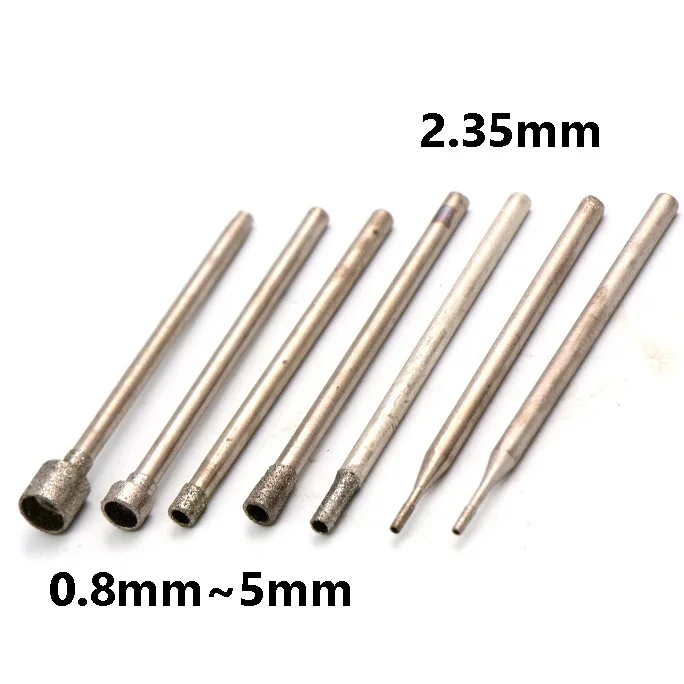 0.8mm 1mm 1.2mm 1.5mm 1.8mm 2mm 2.5mm 3mm 4mm 5mm Hollow Cup Shape Burr Eye Suction Needle Drill Bit