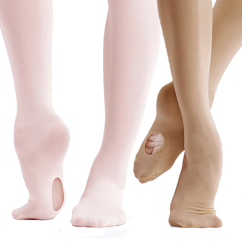 Ballet Tights for Women Girls 3 Pairs Soft Transition Tights Dance Pantyhose Seamless Ballet Stockings With Hole 60D