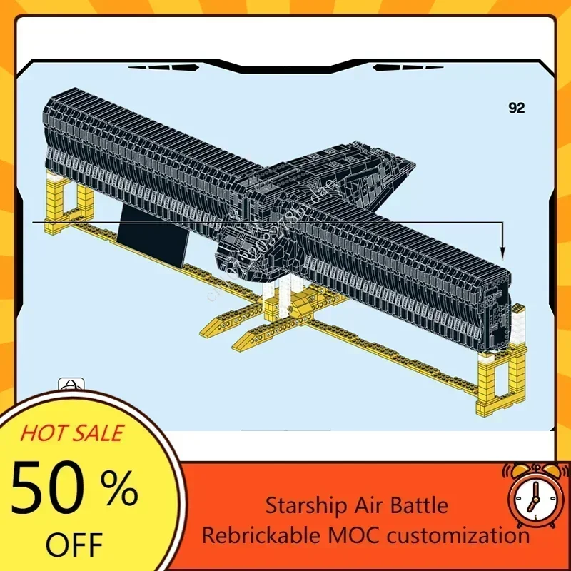 DarkAster Guerra Espacial Militar MOC Modelo de Batalha DIY Educação Montagem Férias Arquitetura Personalizável Quebra-cabeça Presente para Crianças Idade