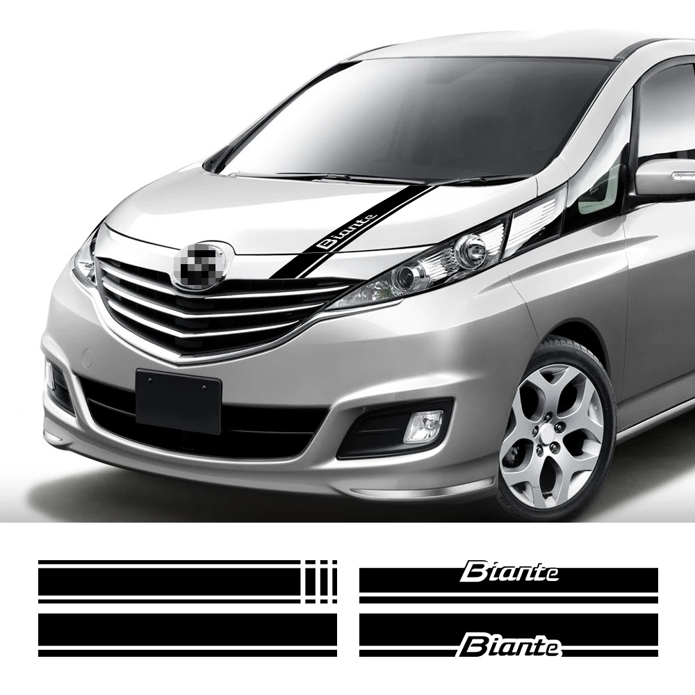 Van Hood Stickers For Mazda Biante CC 20S 20CS 23S 20C Granz Car Graphics Stripes Decor Decal Camper Vinyl Auto Accessories