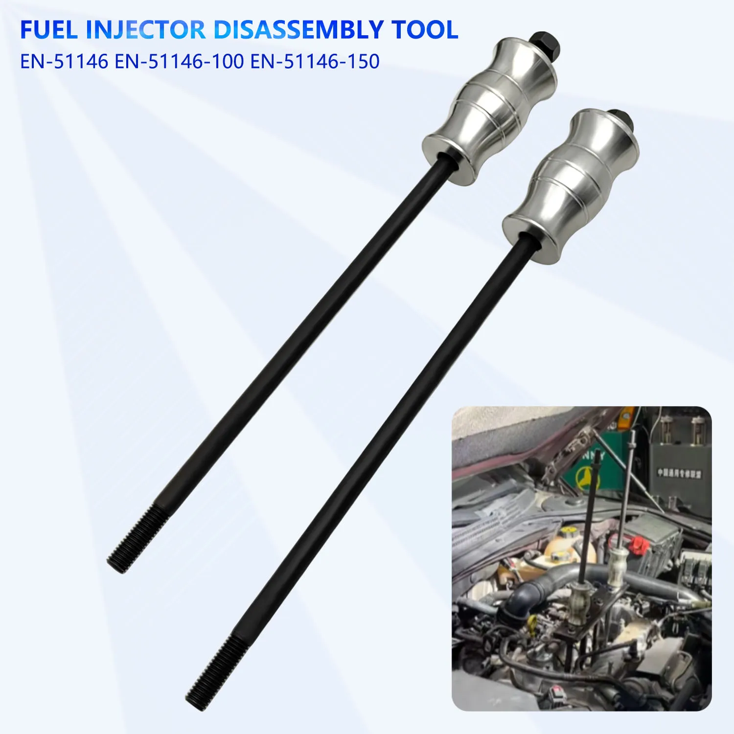 Fuel Injector Removal Tool, Rail Assembly Replacement Master Tool Kit, Suitable for GM Opel, Buick, Vauxhall and MG 1.0L, 1.4L,