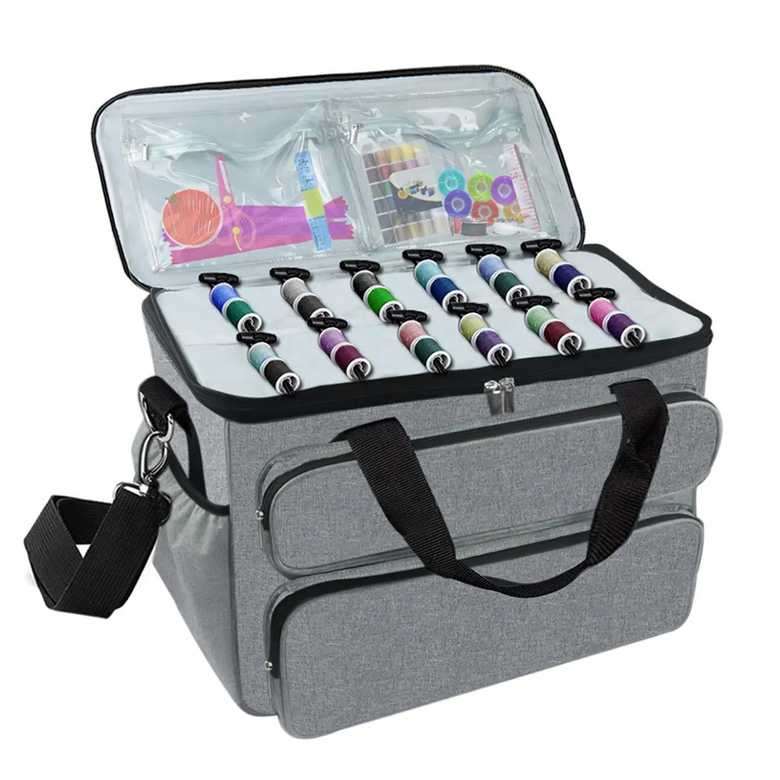 Sewing Machine Bag Sewing Machine Case Multi-functional Handbag Large Capacity Travel Carry Bag Sewing Machine Carrying Case