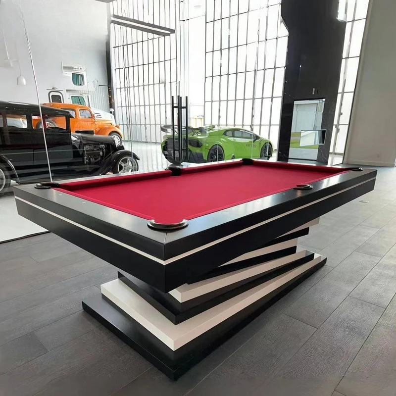 Household pool table niche high-end light luxury American black eight fancy nine-ball pool table standard