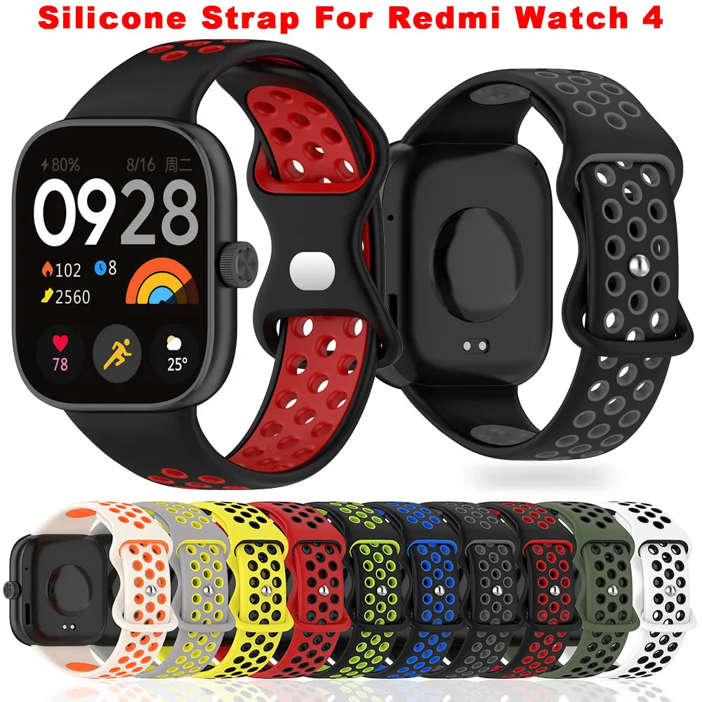 Silicone Bracelet For Xiaomi Redmi Watch 4 5 6 Smart Replacement Wriststrap For Xiaomi Mi Band 8 9 Pro Belt