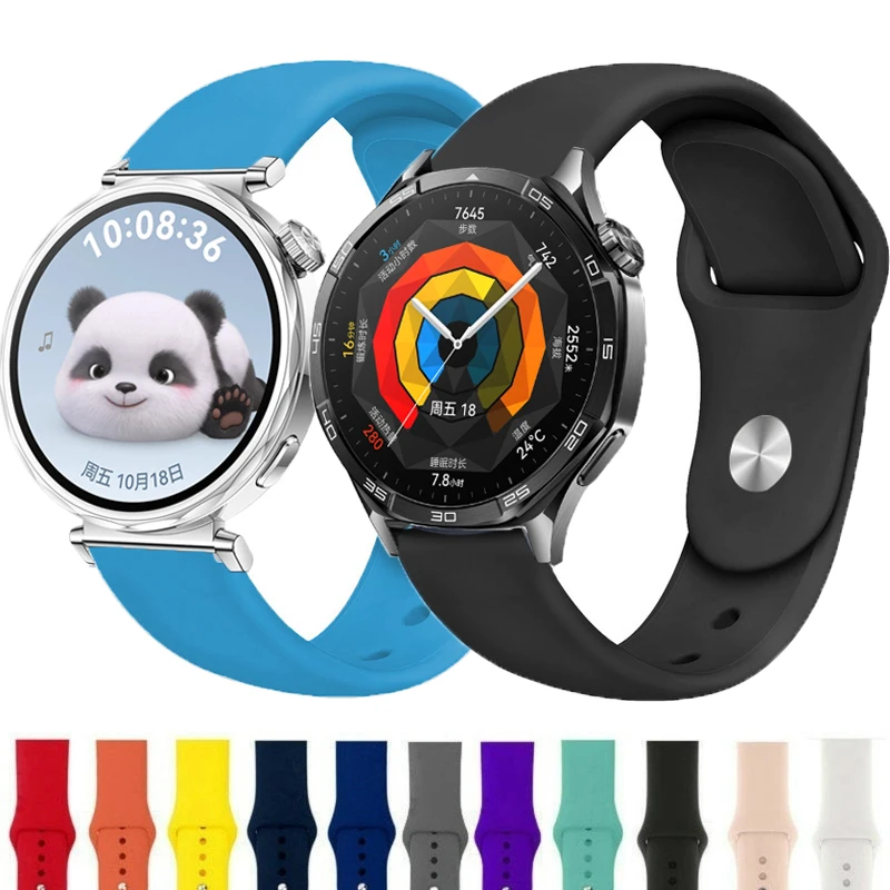 Silikon band für Huawei Uhr GT5 GT4 Sport armband atmungsaktives weiches Armband für Huawei GT 5 4 46mm 41mm Männer Frauen Armband