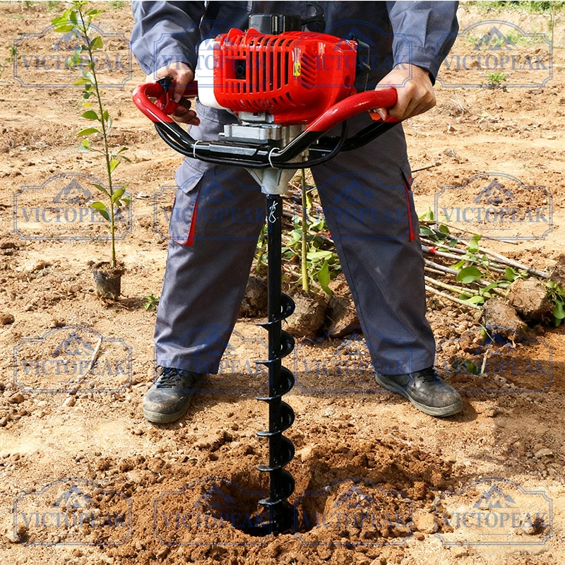 

Garden Machinery Accessories 80mm Ground Drill Bit (Without Engine Machine) for Digging Holes and Planting Crops