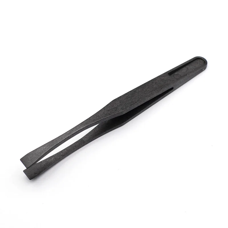 New Arrival 5pcs/set Portable Black Straight Bend Anti-static Plastic Tweezer Heat Resistant Repair Tool