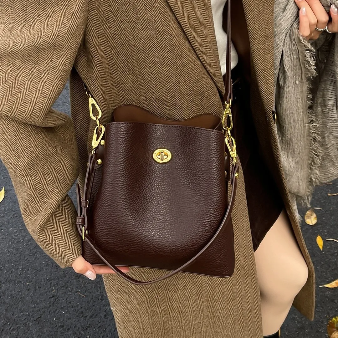 Thumbnail 4 - #46 Low Price Soft Leather Bucket Bags Deals