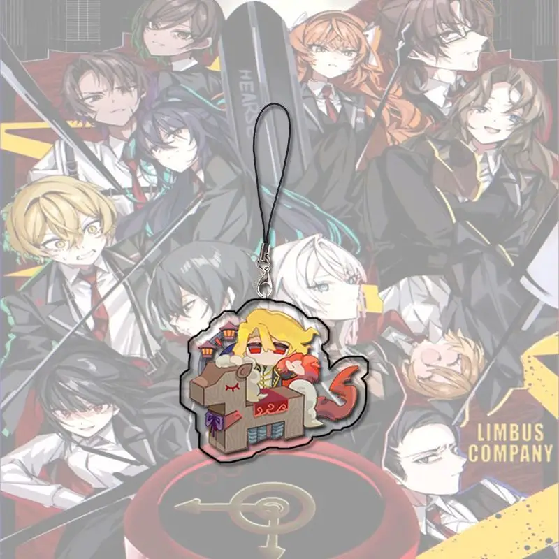 Anime Limbus Company Don Quixote Acrylic Phone Lanyards Phone Charm Decoration Backpack Accessories