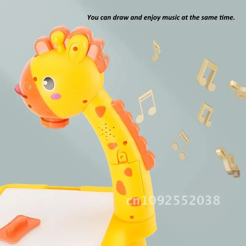 어린이 Led 프로젝터 아트 드로잉 테이블 장난감 어린이 보드 그림 예술 장난감 페인트 도구 공예 소녀 학습 책상 교육