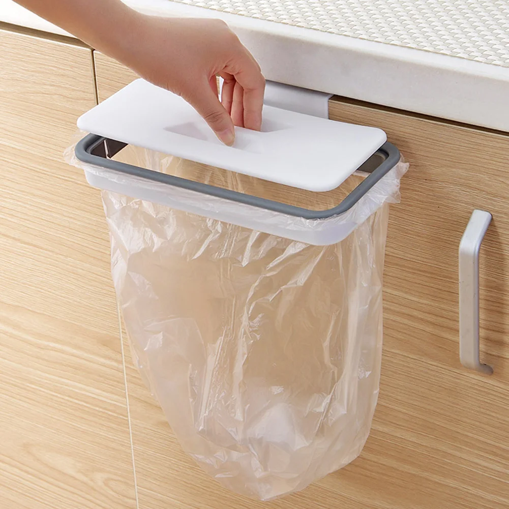 Kitchen Upgraded version Kitchen Trash Storage Hanger Garbage Bag Holder Plastic Bracket Stand Rack Accessories Kitchen Gadgets