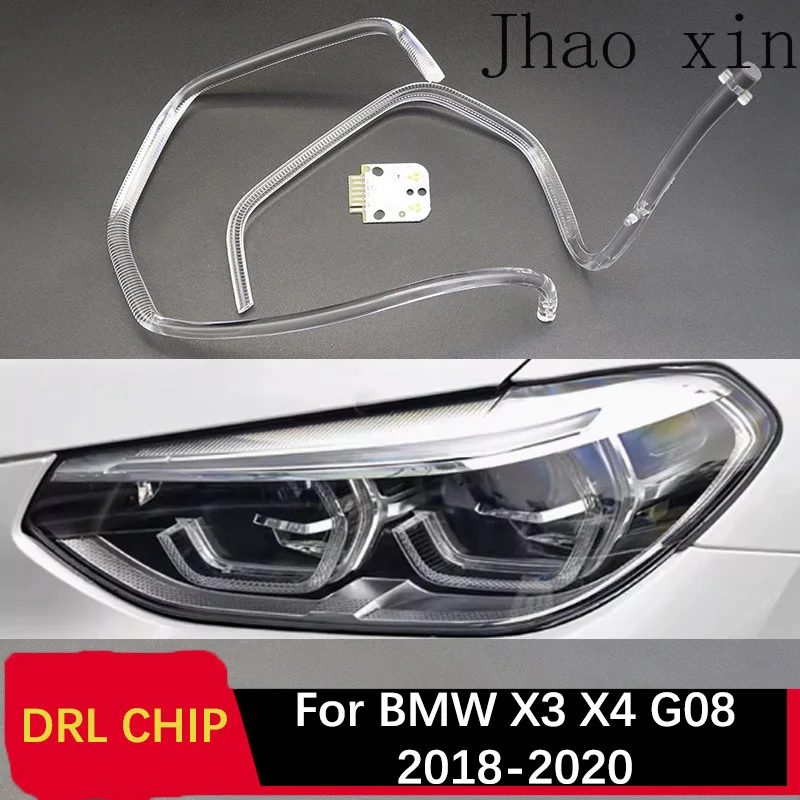 

For BMW X3 X4 G08 Circuit Board 18-2020 Angel Eye White Light Car Daytime Light DRL CHIP Lamp Tube Ballast Module Automotive DRL