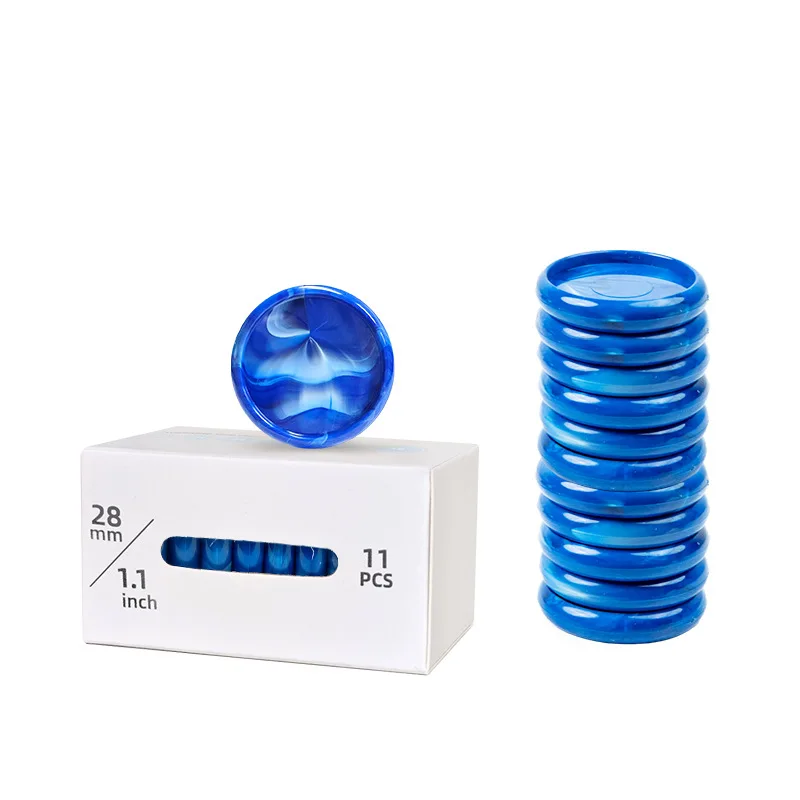 11pcs Tri-color Mushroom Button 24/28/32mm Loose-leaf Notebook Binding Ring Mushroom Hole Hand Book Binding Accessories