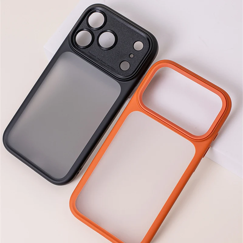 

Матовый чехол-бампер с кнопкой активного сенсорного камеры для iPhone 17Pro Max 17Pro 17Air 17, простая защита объектива, противоударный матовый чехол