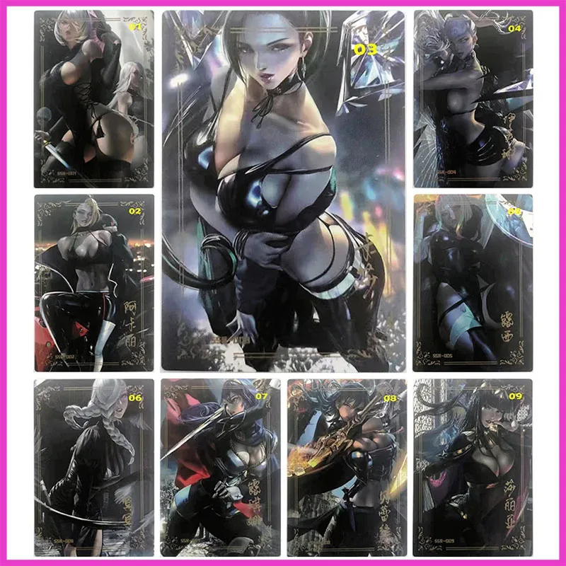 

Anime Goddess Story Rare SSR Reflections Flash Cards Akali Kaisa Evelynn Lucy Toys for boys Collectible Cards Birthday Gifts