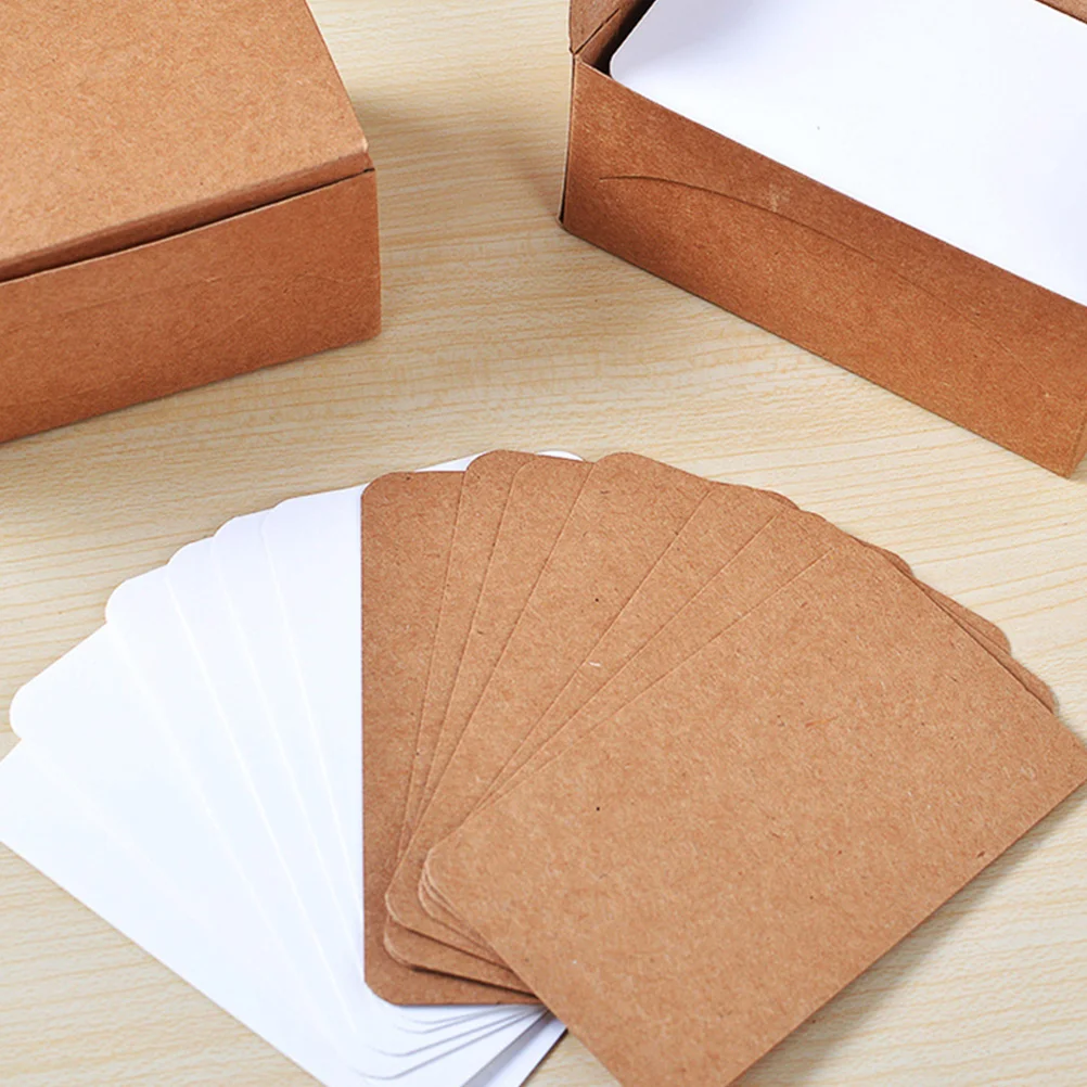 

Blank Small Note Cards Thickened Paper Multi function Daily Blank Business Cards Use Note Accessory Portable Size