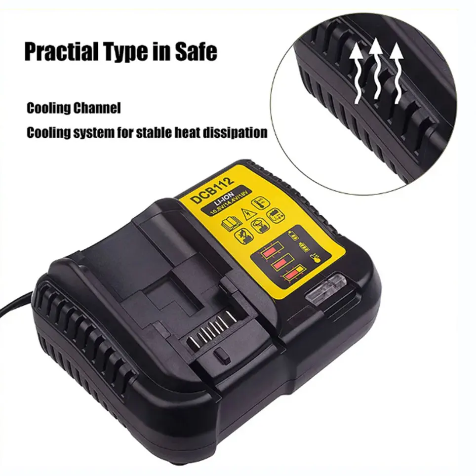 for DeWalt 20V 6.0Ah 8.0Ah  power Tools DCB184 DCB200 rechargeable electric tool  battrey 20v 6000mah Battery set image 5