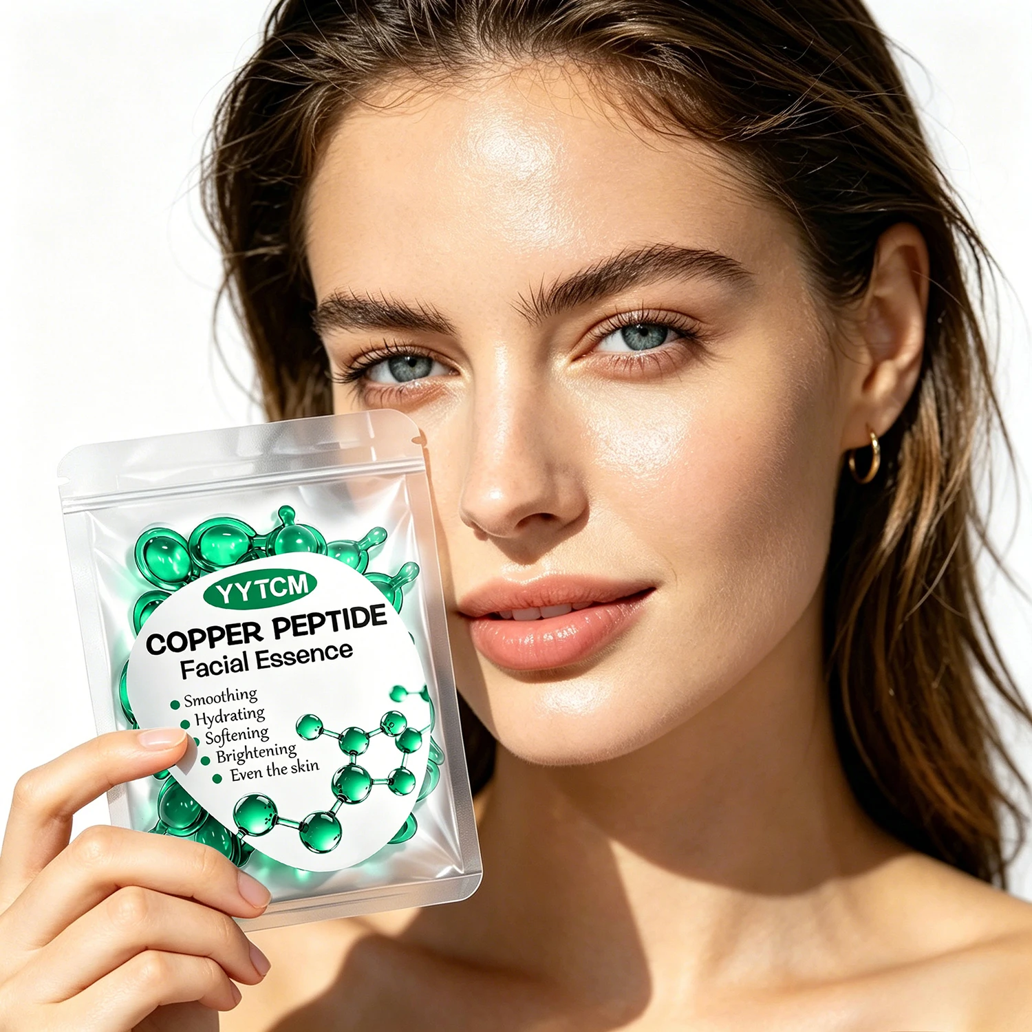 

Copper Peptide Facial Serum Moisturizing Hydrating Firming Anti-Aging Skin Care Essence