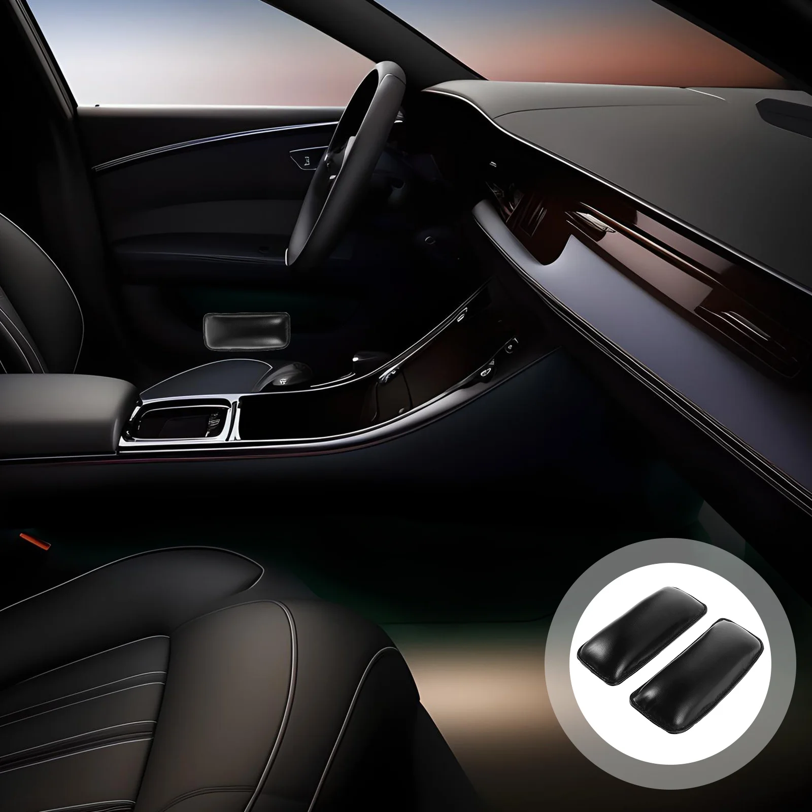 

2Pcs Car Knee Leg Cushion Universal Soft Pad Comfortable Car Door Console Support Interior Accessories