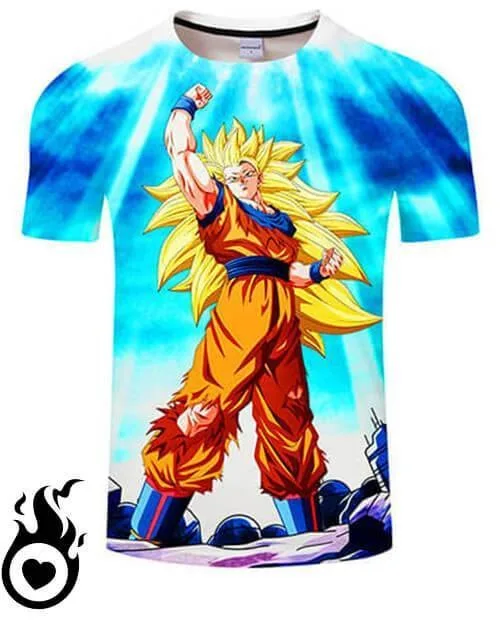 Bandai Inspired Dragon Ball Character All Over Print T-shirt, Breathable Quick Dry Anime Tee for Fans Daily & Theme Activities