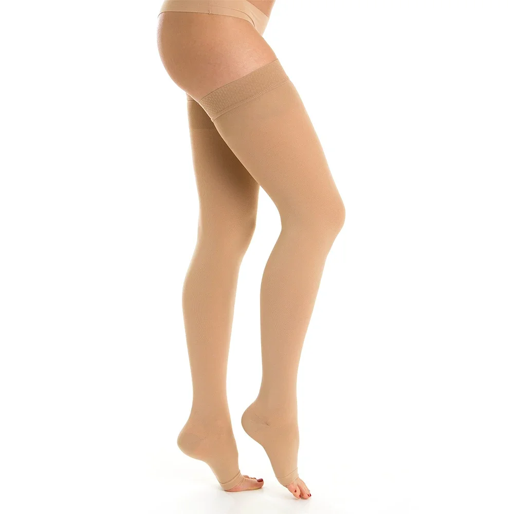 Calze a compressione per donna e uomo 30-40 mmHg, calze mediche con tubo flessibile di supporto migliore, volo, viaggio, infermiere, vene Varicose, gonfiore