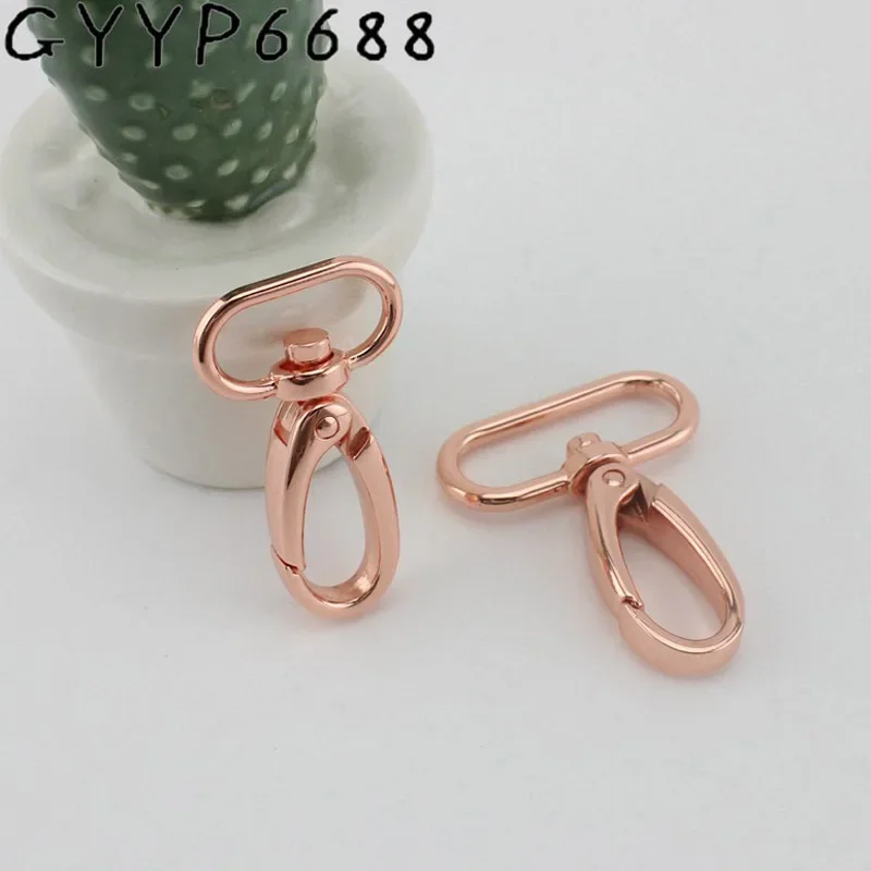 

10-30-100pcs 20mm 32mm Rose gold trigger snap hook metal trigger snap hook swivel clasp hooks Hardware Accessories High quality