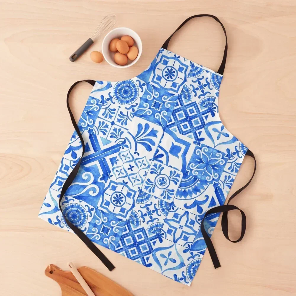 

Azulejos. Apron Woman Work Funny Salon custom women's kitchen Apron