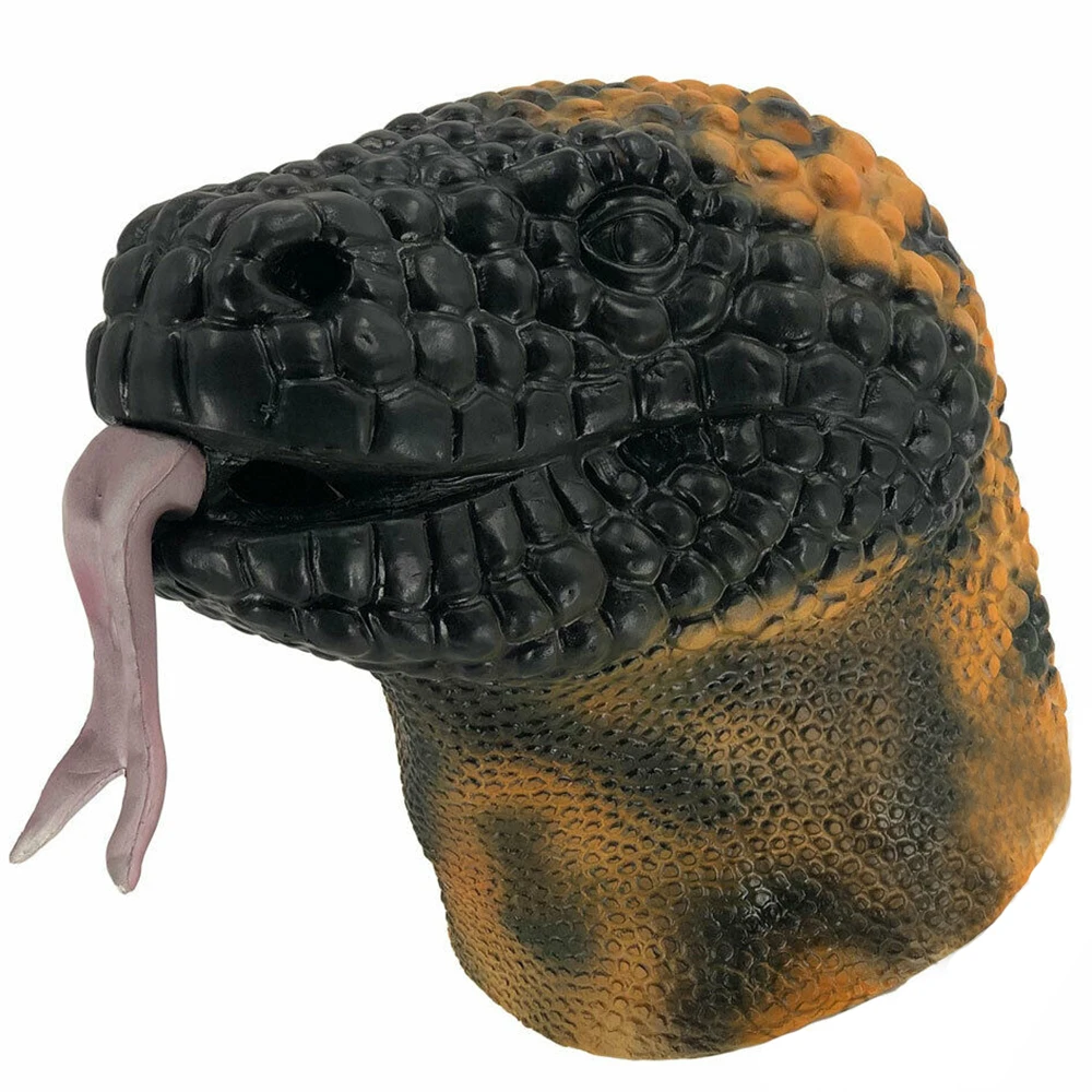 Hot Sale Spiny Lizard Mask Animal Head Mask Snake Mask Realistic Reptile Mask Leopard Masks Halloween Costume For Adult